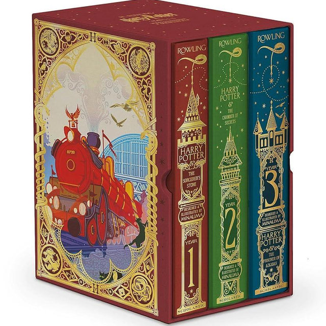 Harry Potter Books 1-3 Boxed Set (MinaLima Editions)