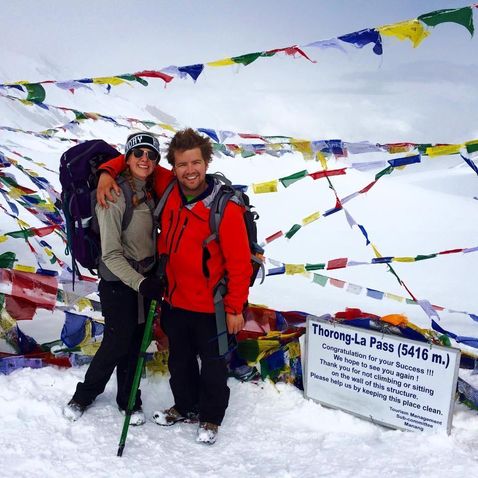 Crossing the Thorong-La Pass in Nepal in 2015.