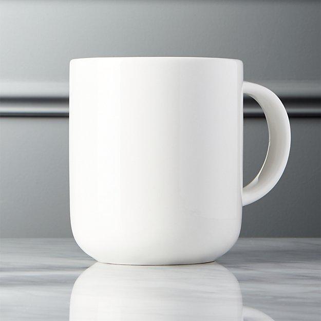 Contact Bone China White Mug