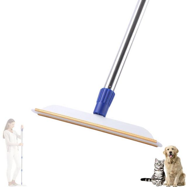 ANLIZY Carpet Rake for Pet Hair Removal - 60" Long Handle Pet Hair Remover for Carpet, Reusable Dog Cat Hair Fur Scraper Brush Broom, Metal Lint Remover Tool for Fluff Carpet, Rug, Car Mat and Couch