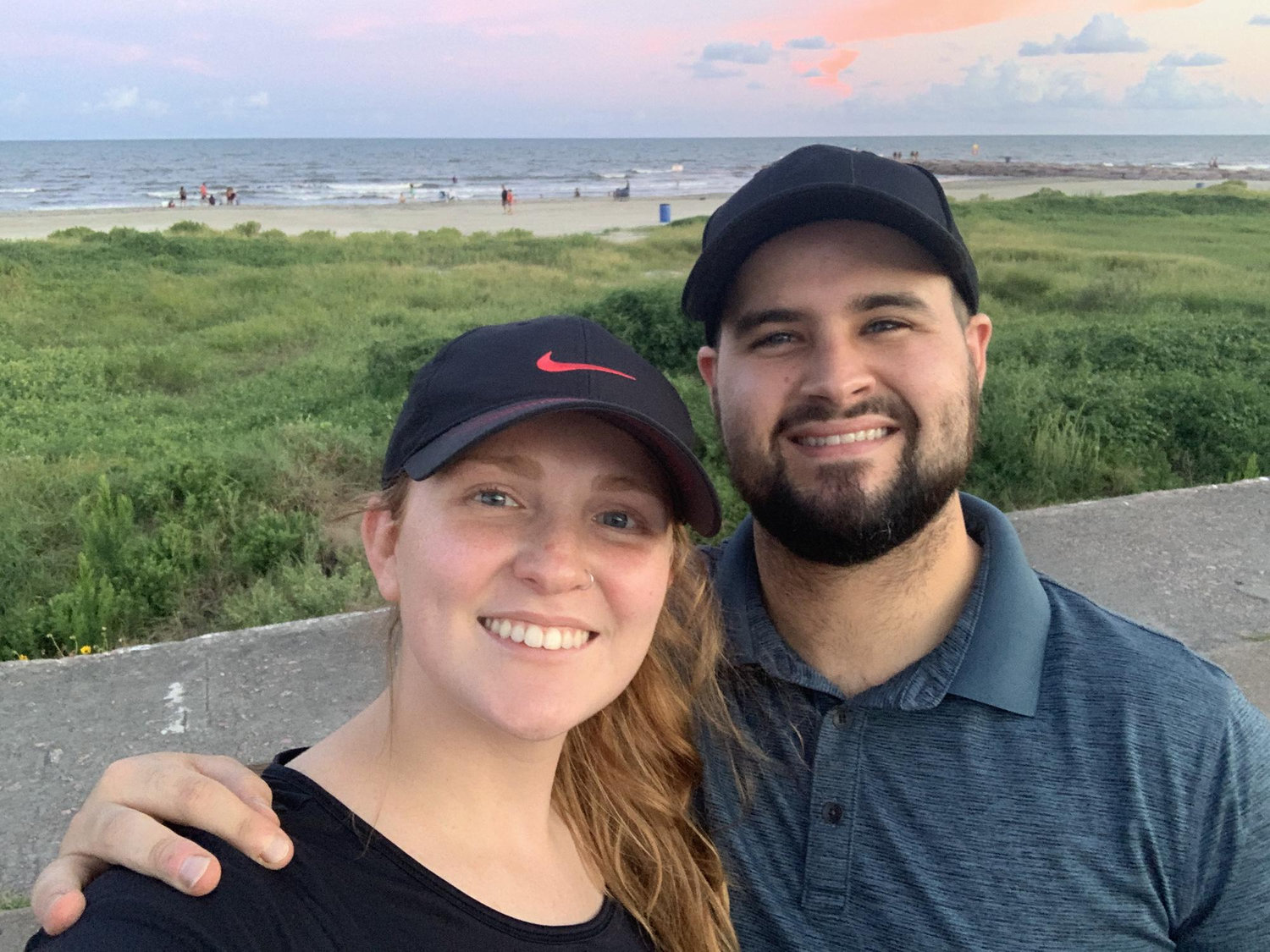 Our first night living together in Galveston!