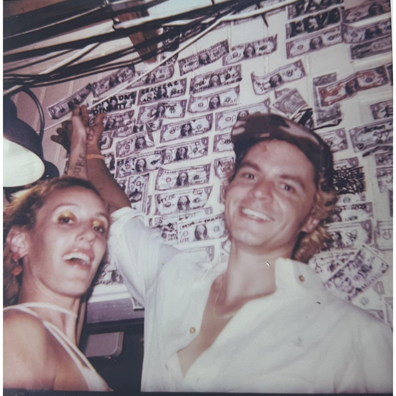 Adam's birthday, Key West 2023. C & A drove down to Key West to find the love dollar C stapled to the wall about a month after they fell in love.