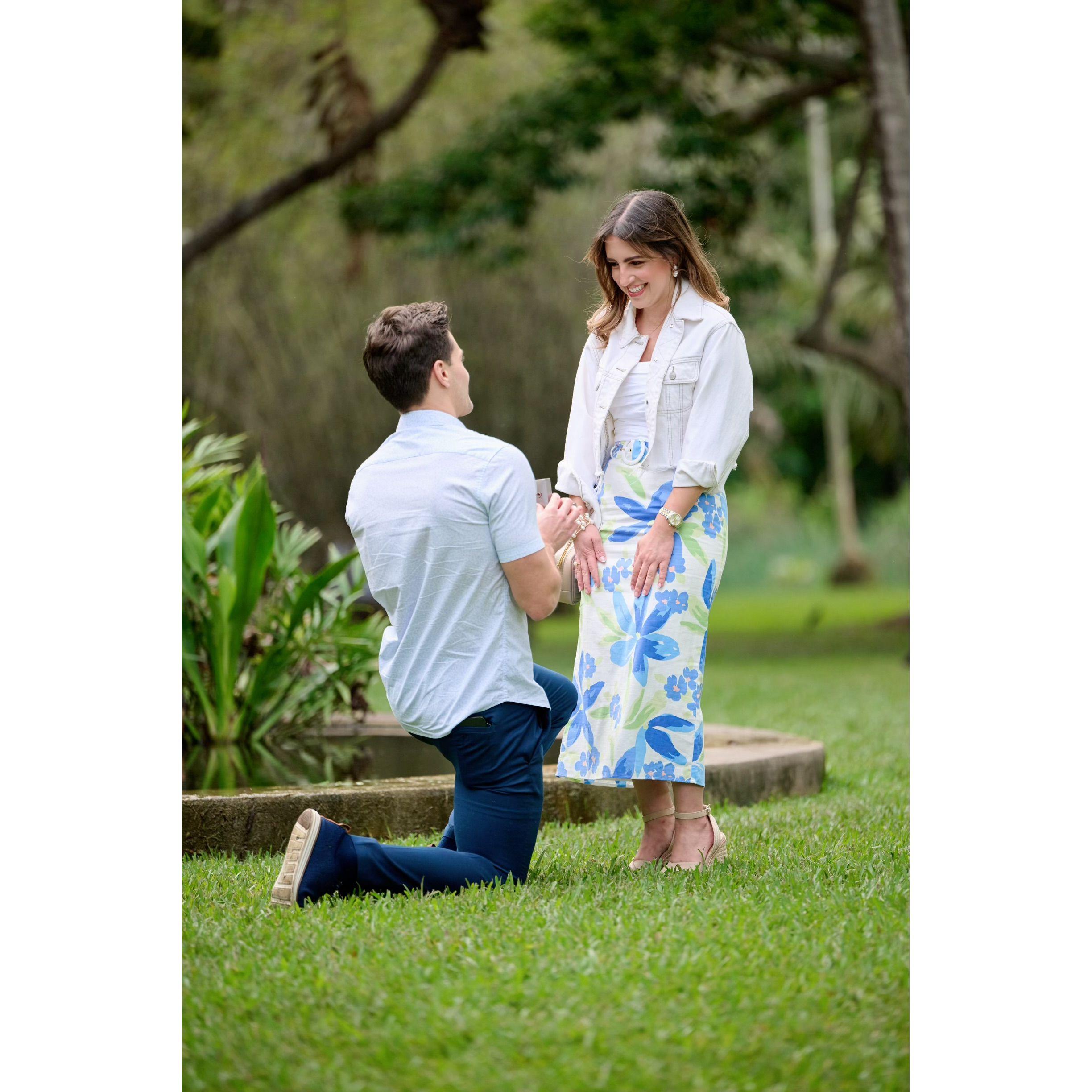 January 21, 2024- Erik proposed and Christie said yes