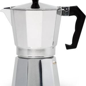 Primula Classic Stovetop Espresso and Coffee Maker, Moka Pot for Italian and Cuban Café Brewing, Greca Coffee Maker, Cafeteras, 6 Espresso Cups, Silver