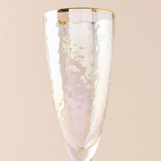 Lustered Flutes, Set of 4