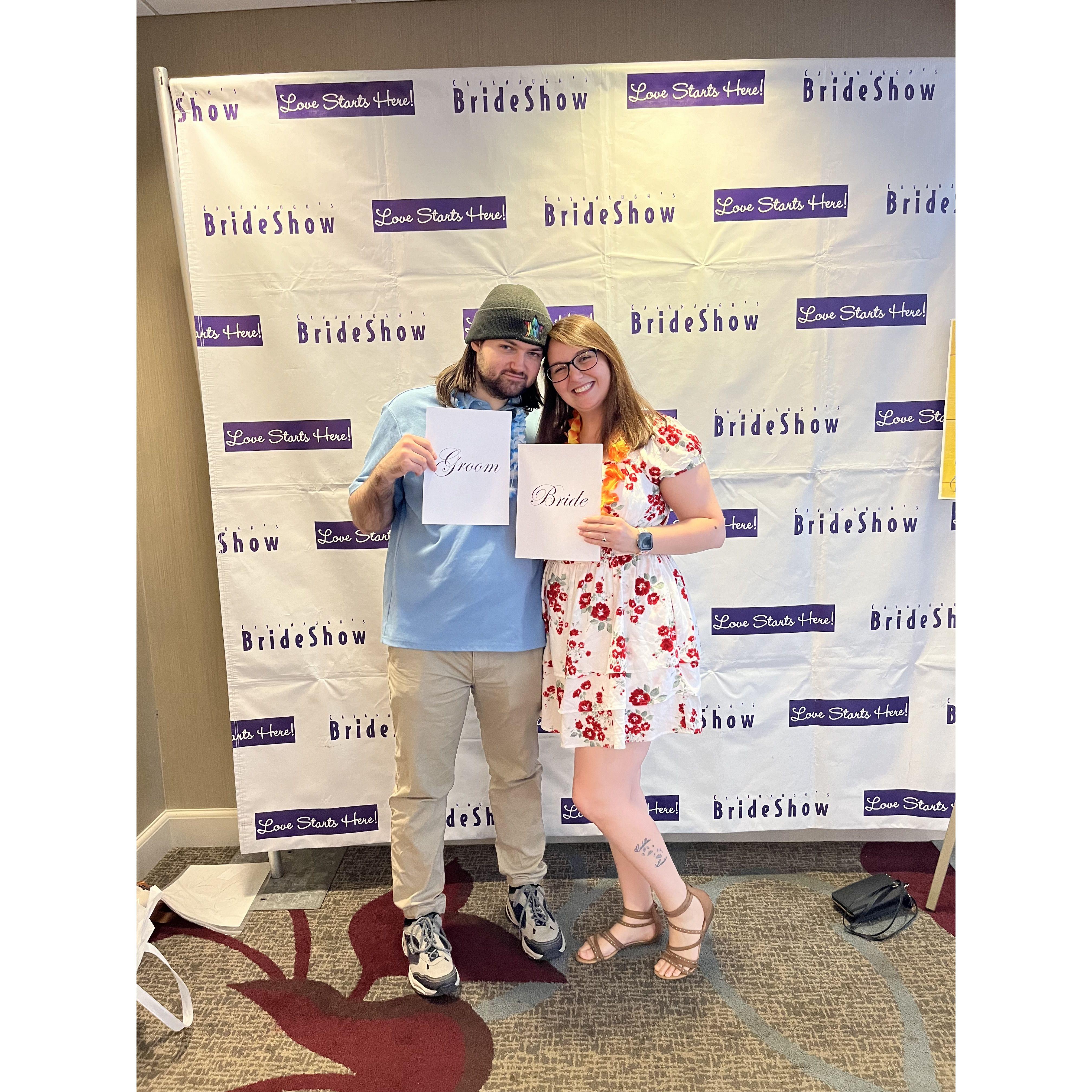 Matt and I enjoying the day at a bridal show, we even got some dancing lessons!