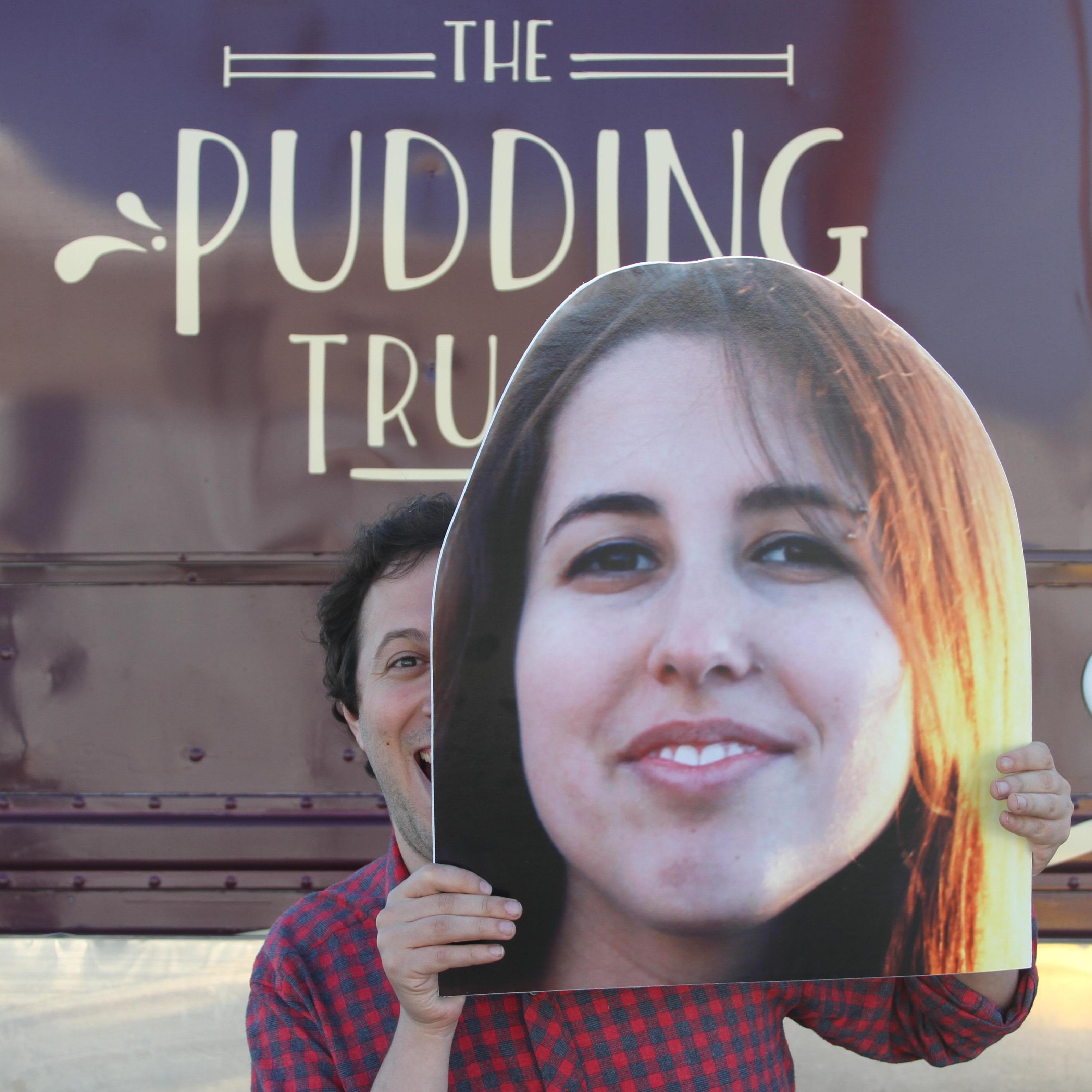 Posing with The Pudding Truck!