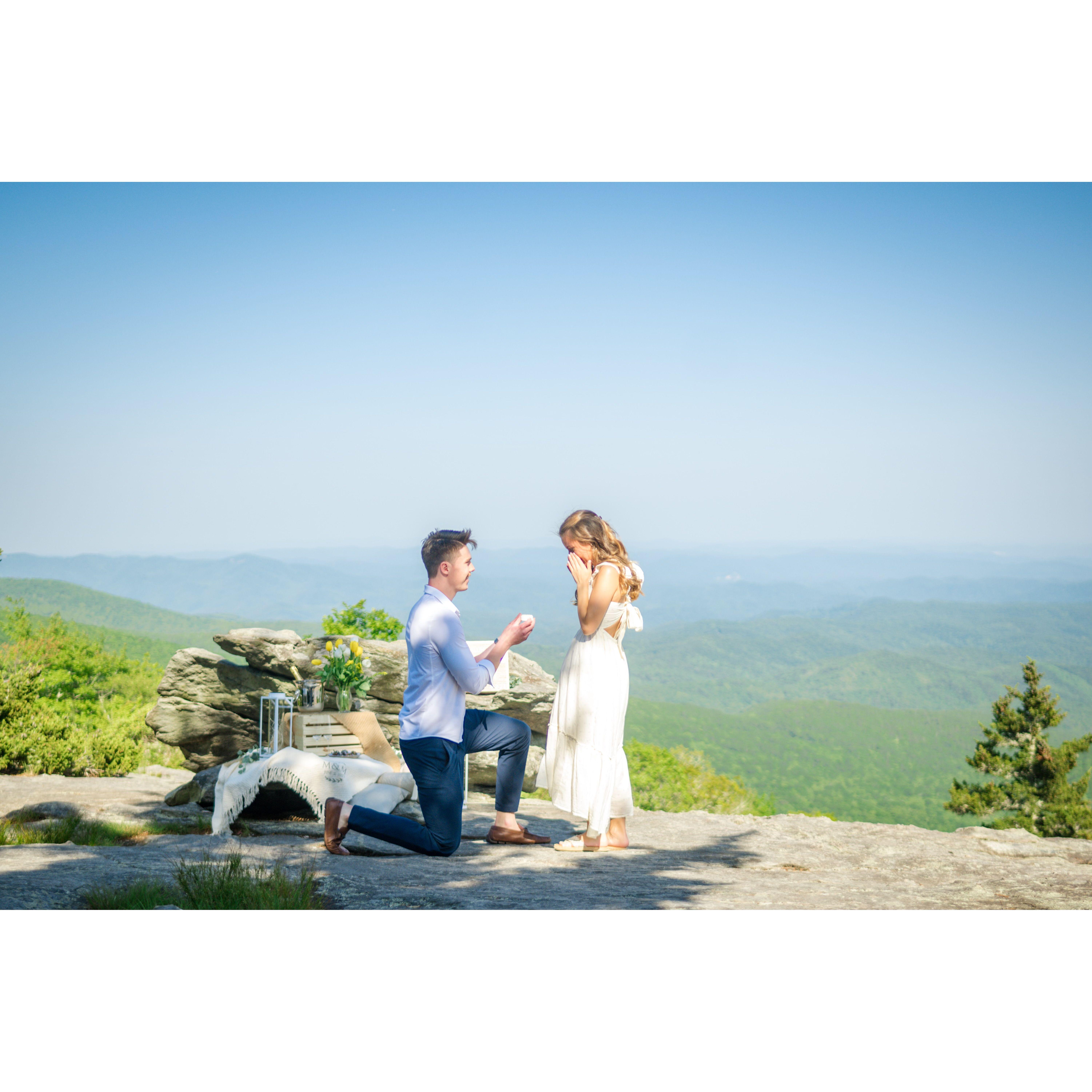 The moment I said "yes!!"