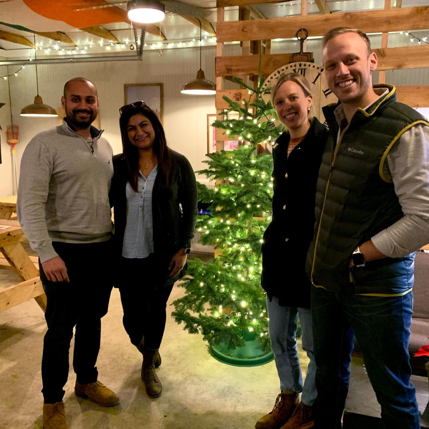 Cider tasting with the Patels