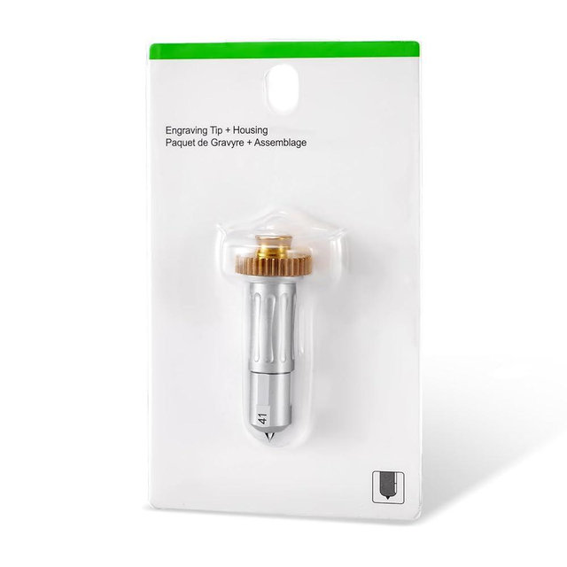 Engraving Tip + Drive Housing Compatible with Maker/Maker 3, Premium Carbide Engraving Tip, Ideal for Engraving Long Lasting Designs on Glass, Acrylic, Metal & More, Silve