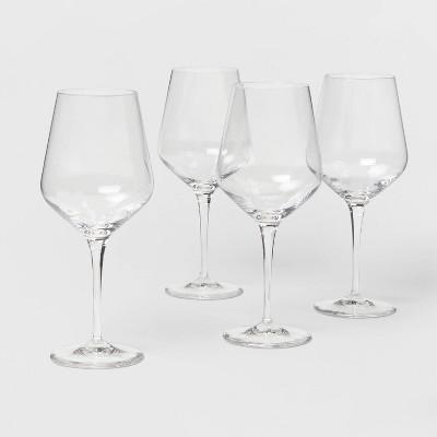 22oz 4pk Glass Atherton Red Wine Glasses - Threshold™