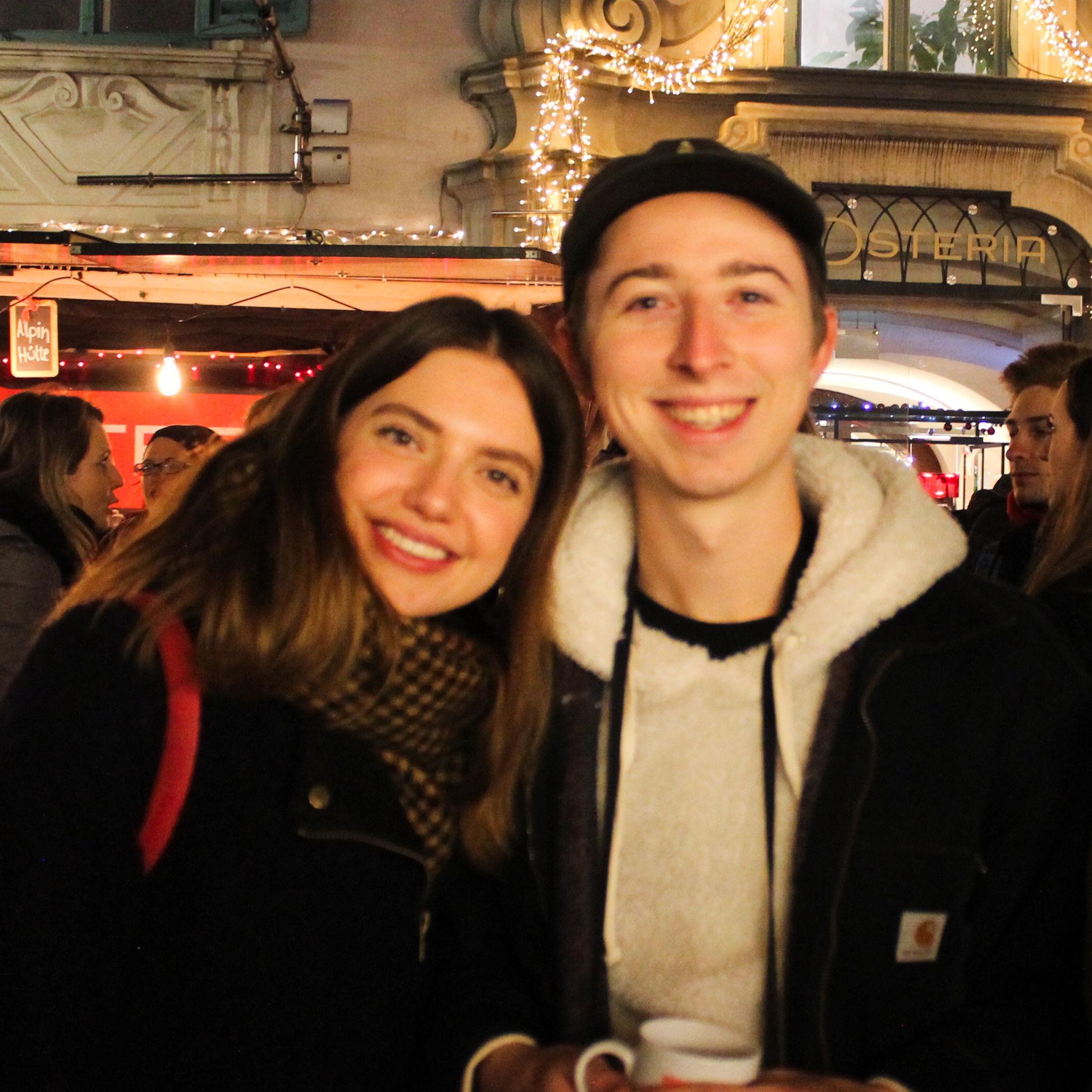 Graz, December 2019 - Before we were dating (we cropped our friend out)