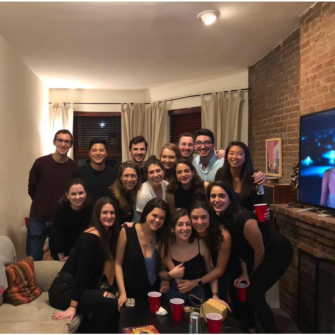 Celebrating with friends