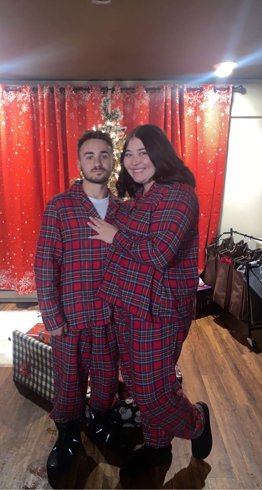 Christmas Eve the night we got engaged!