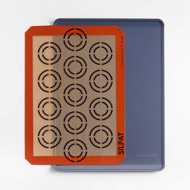 Crate & Barrel Silpat Cookie Sheet and Baking Mat Set