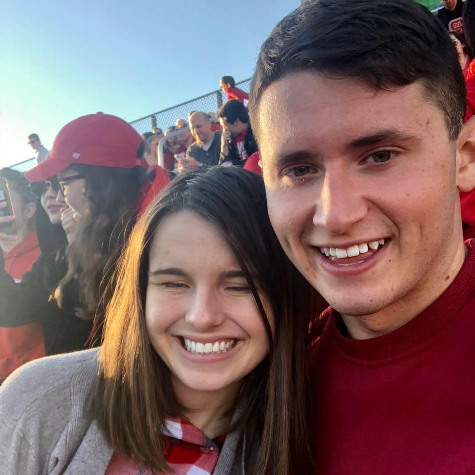 Our first football game together. GO PACK!