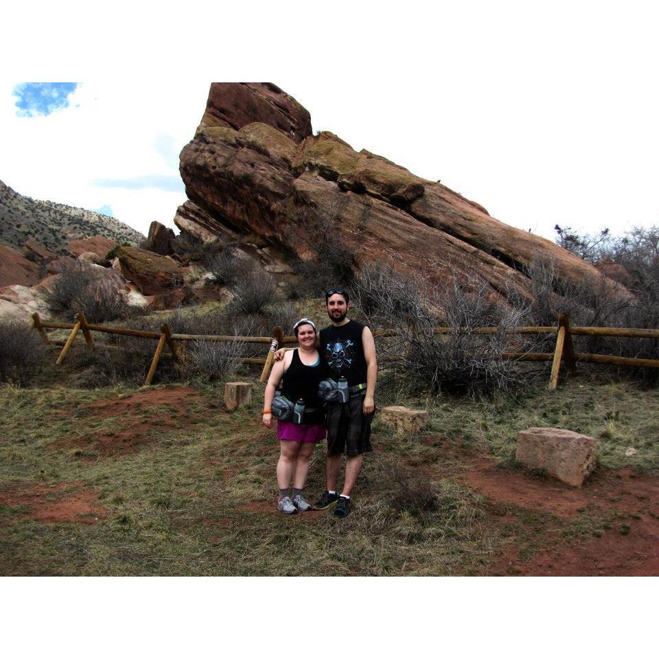 One of our first hikes at Red Rocks Amphitheater