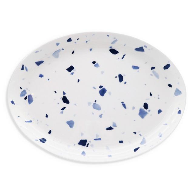 Twig New York Terrazzo Azzurro 14" Oval Platter