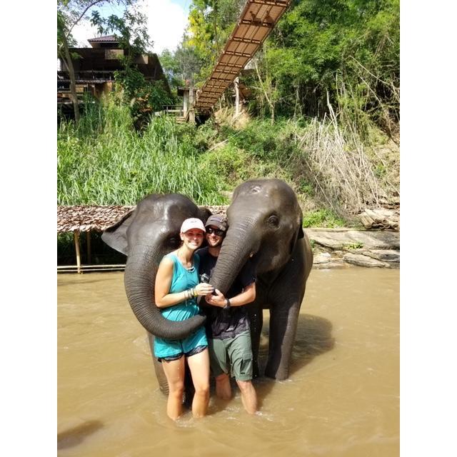 Elephant experience at "Chai Lai Orchid" in Chiang Mai, Thailand. April '18