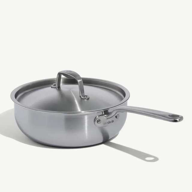 Stainless Clad Saucier | 3 QT | Made In