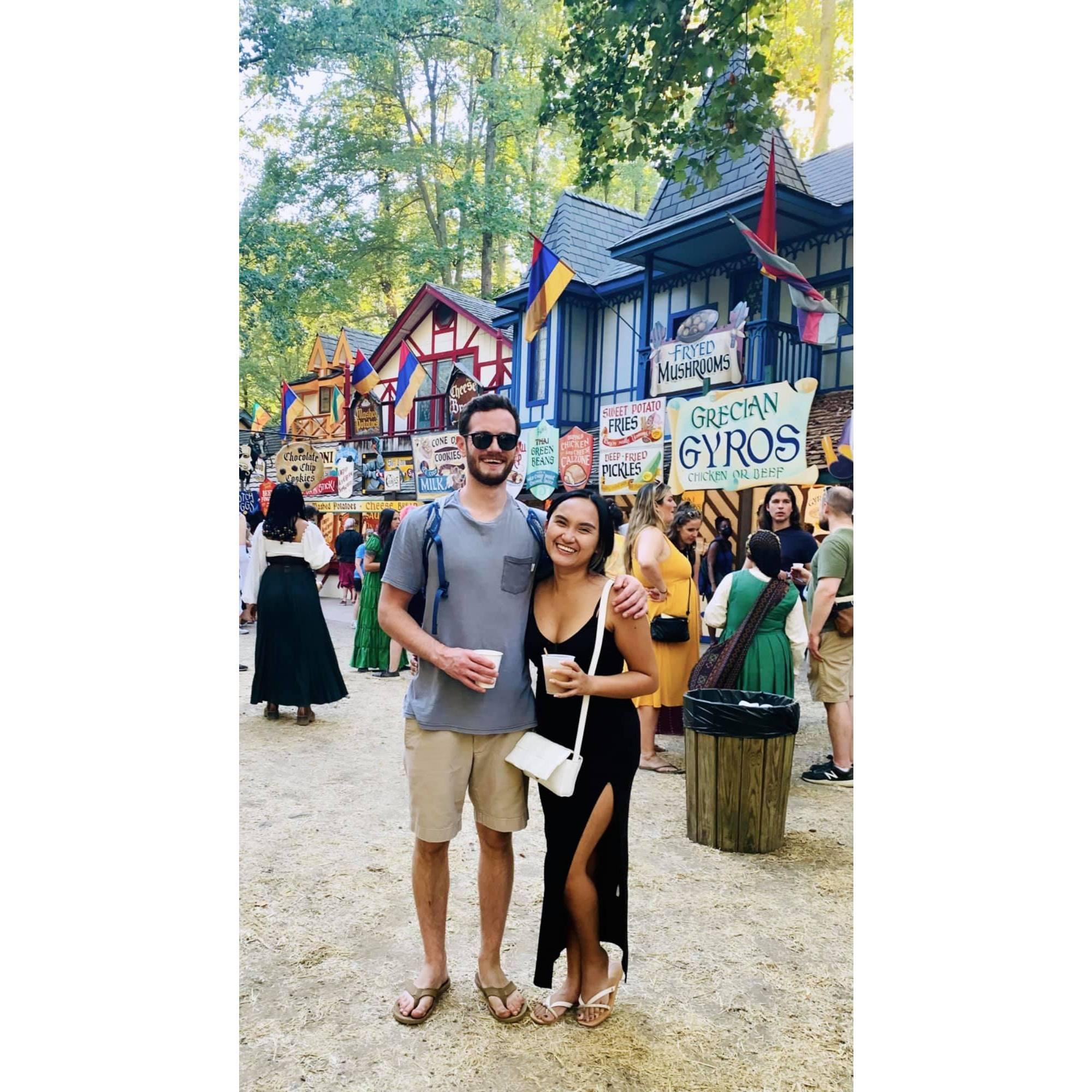 Parker brought Richmina to her first Maryland Rennaissance Festival!