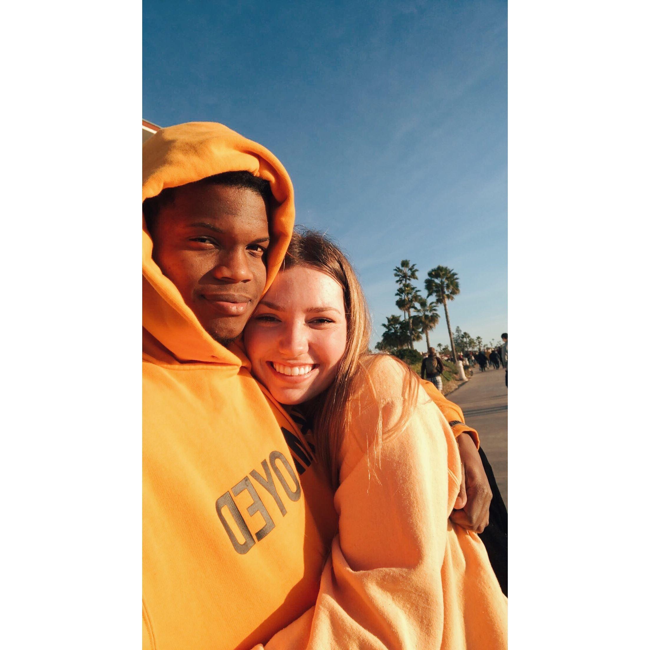 Our first day trip down to Coronado island. We had only been dating for 7 months!