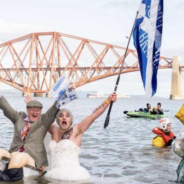 Scotlands Loony Dook - the waters if Firth of Forth