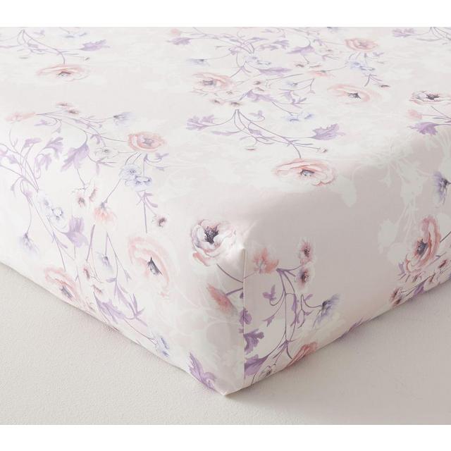 Monique Lhullier Organic Floral Crib Fitted Sheet, Multi