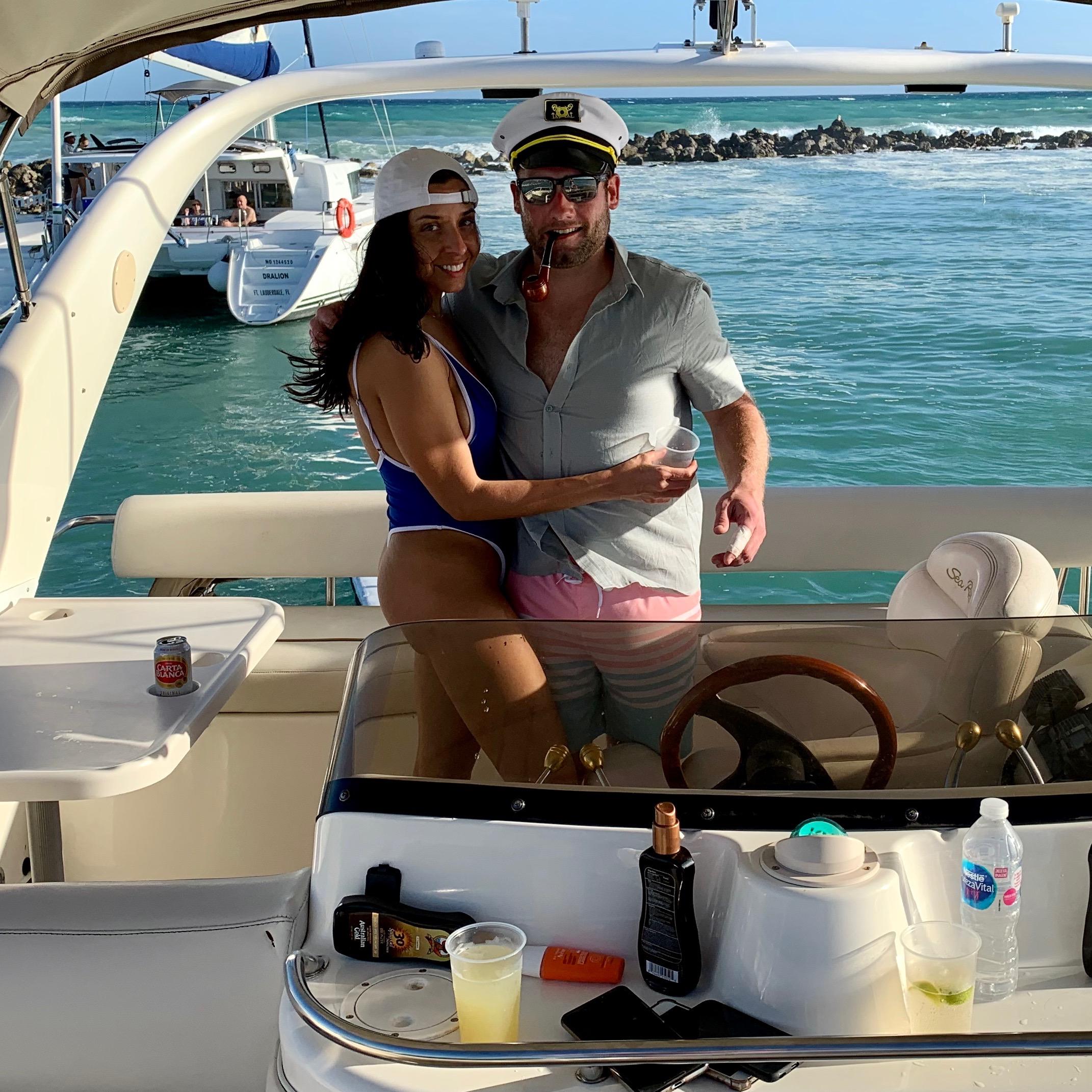 Our first photo together and we don't even know why we took it, but we're glad we did. 