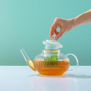 Fluted Glass Tea Kettle