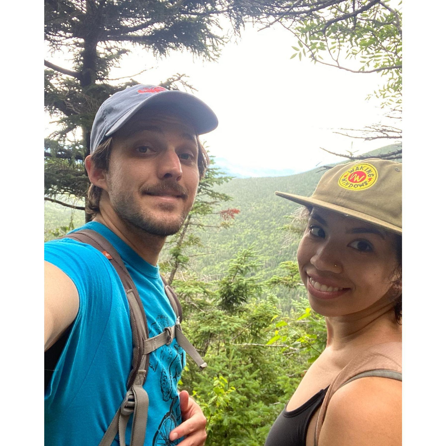 When we hiked Mount Moosilauke. This was maybe hour 4 out of the 8 hour hike :)