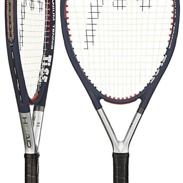 HEAD Ti. S5 CZ Tennis Racket - Pre-Strung Head Heavy Balance 27.5 Inch Racquet