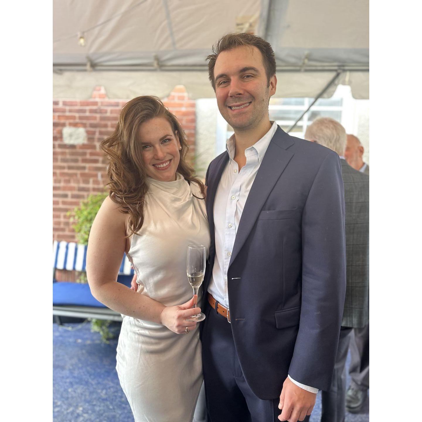 At our engagement party