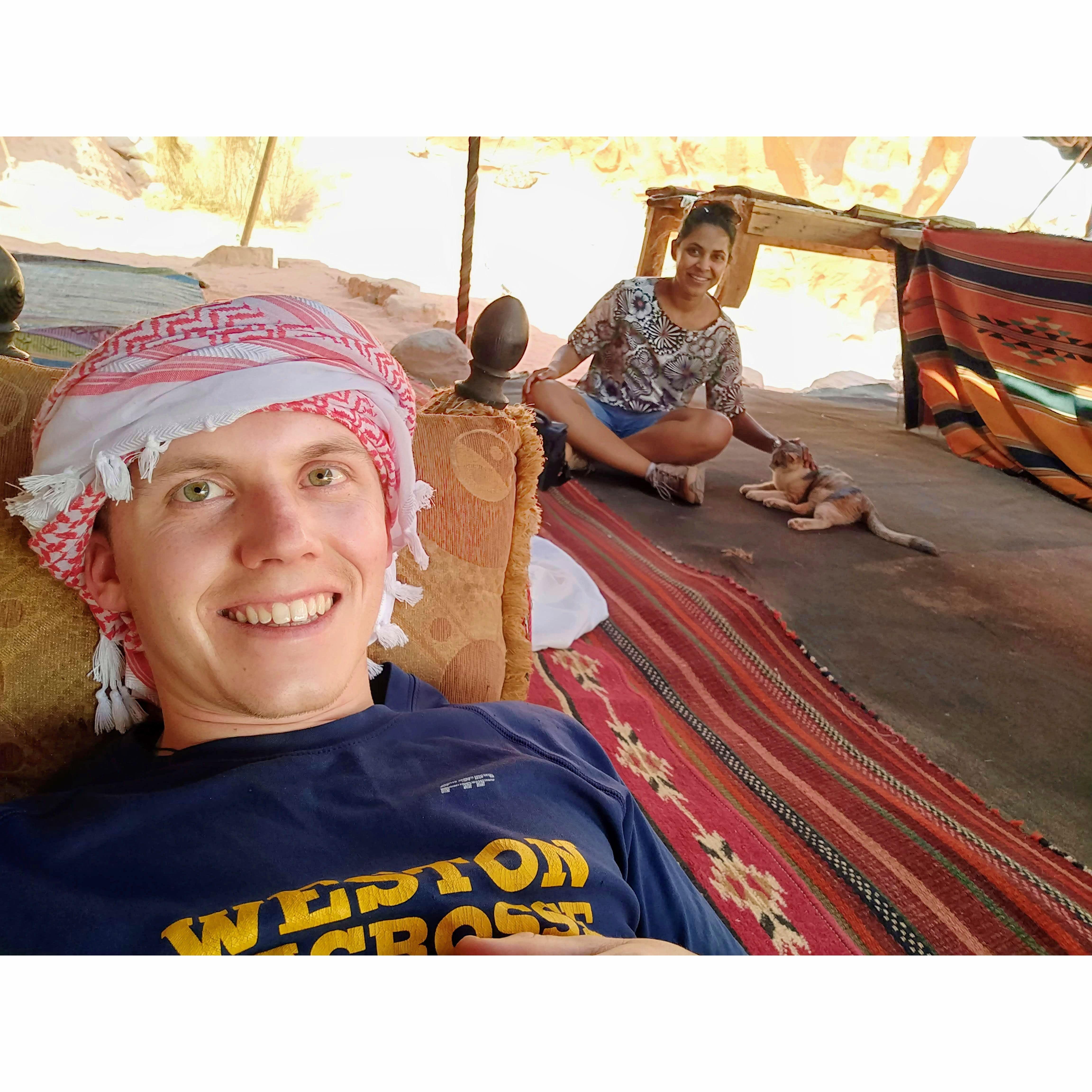 In the Wadi Rum desert, Jordan