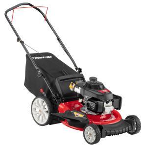 21 in. 160 cc Honda Gas Walk Behind Push Mower with High Rear Wheels and 3-in-1 Cutting TriAction Cutting System