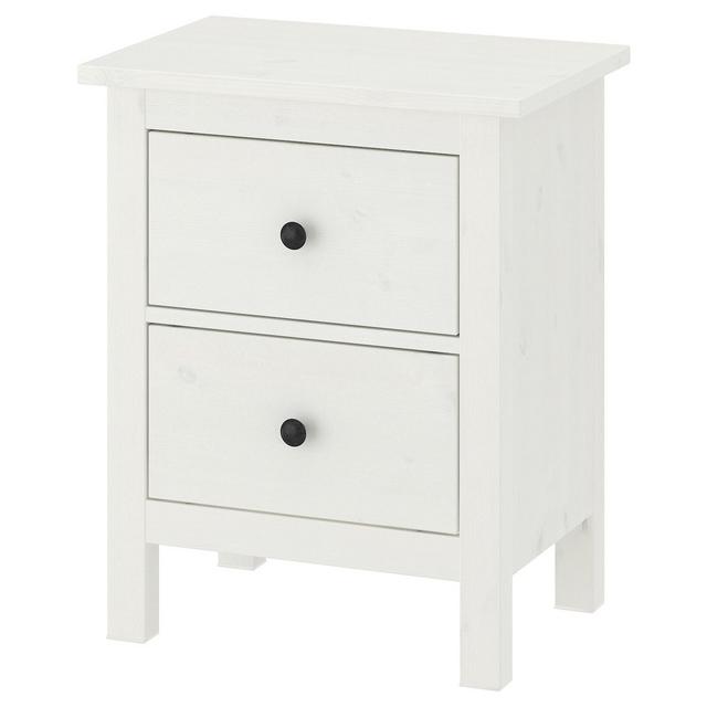 HEMNES2-drawer chest, white stain21 1/4x26 "
