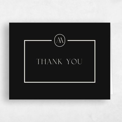 Black Wedding Thank You - Conrad Landscape
