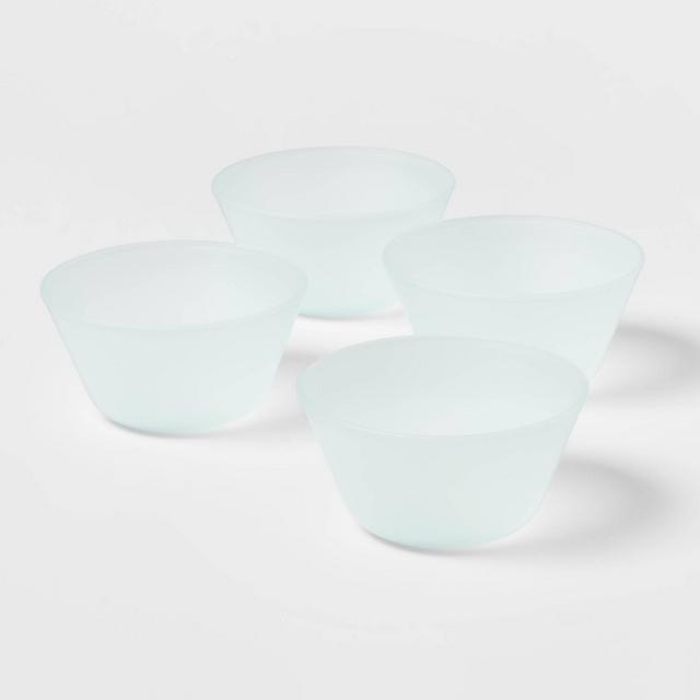 7oz 4pk Plastic Mini Bowls Green - Room Essentials™