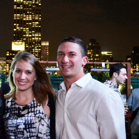 At 230 Fifth Rooftop Bar, first picture together after we started dating - March 2016