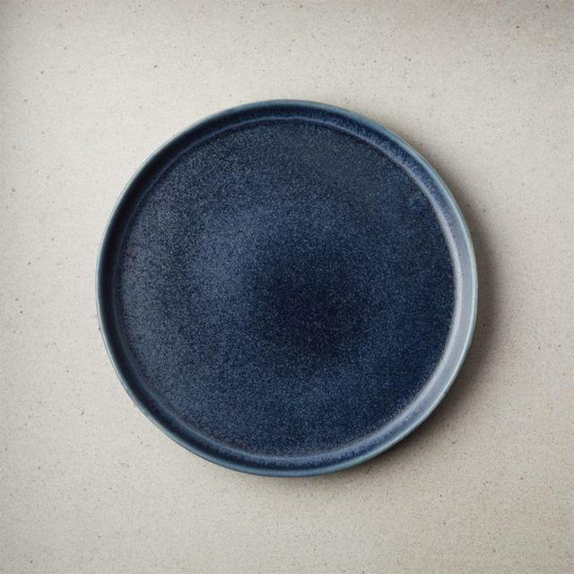 Drift Reactive Indigo Salad Plate