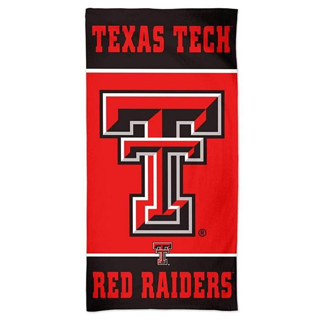 WinCraft Texas Tech University Beach Towel 30 x 60 Spectra Beach Towel