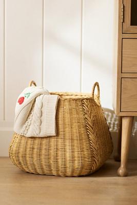 Braided Wicker Basket