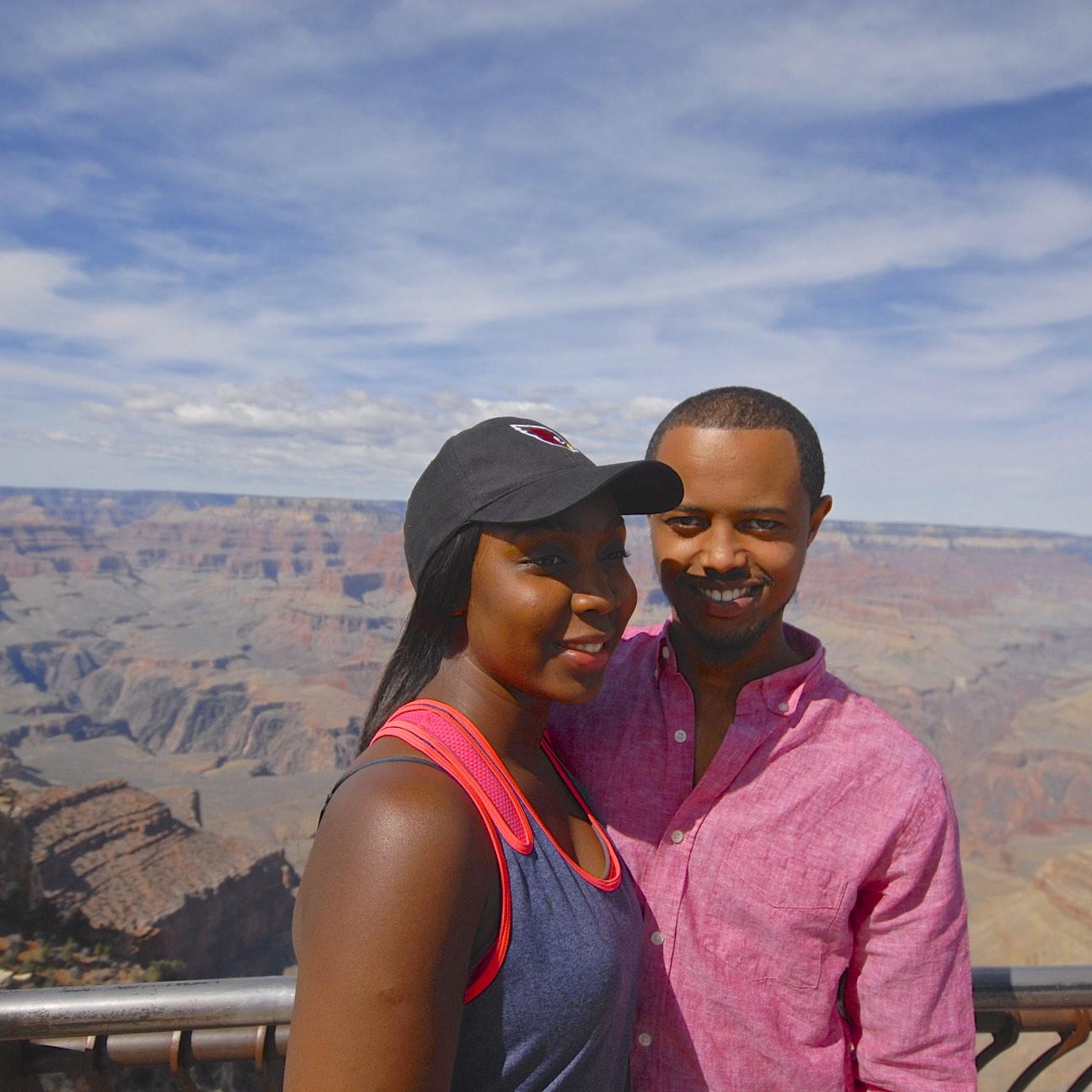 Our first trip to Grand Canyon. Antoinette first trip to Arizona.