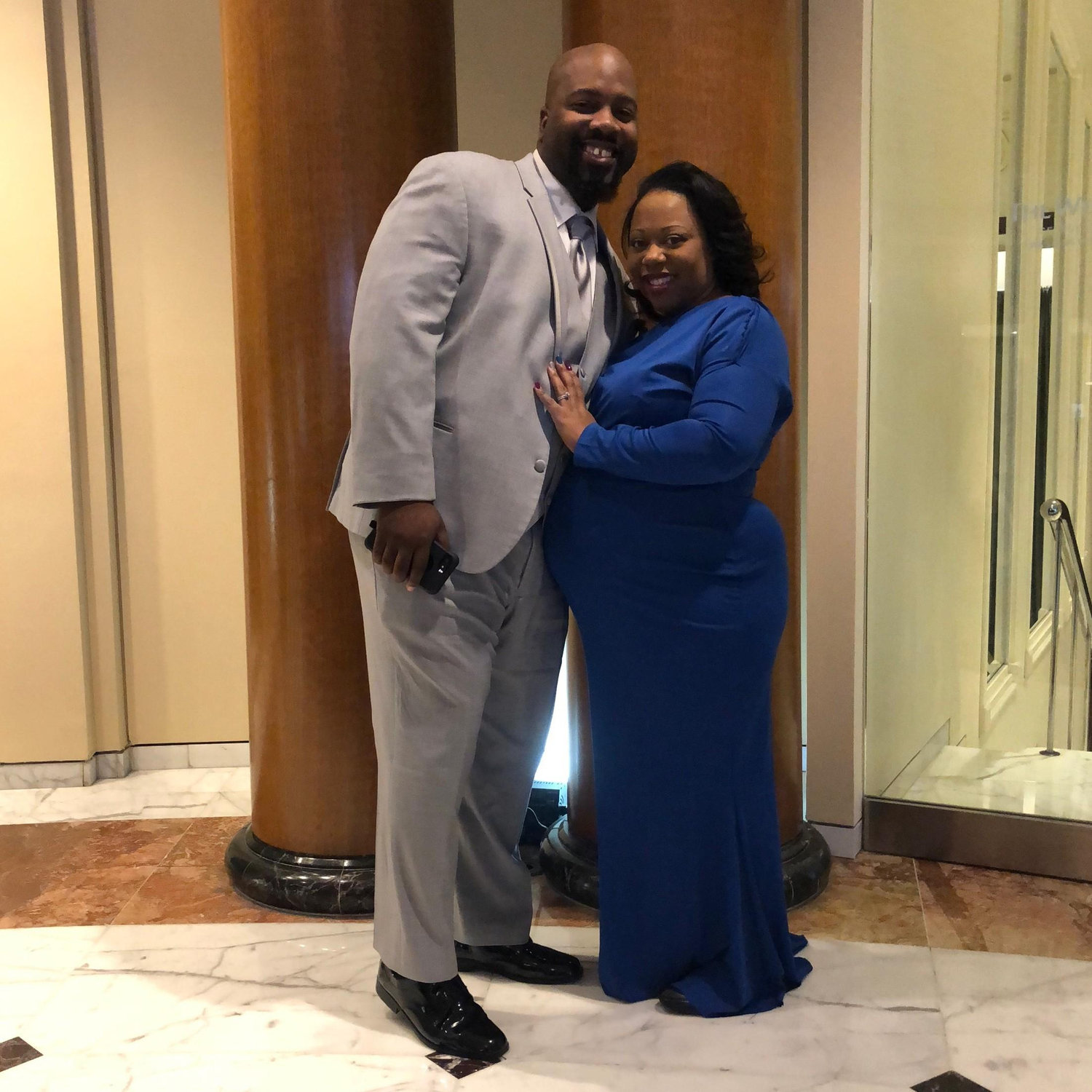 Attending our second wedding together. The Parkes family continues to grow.