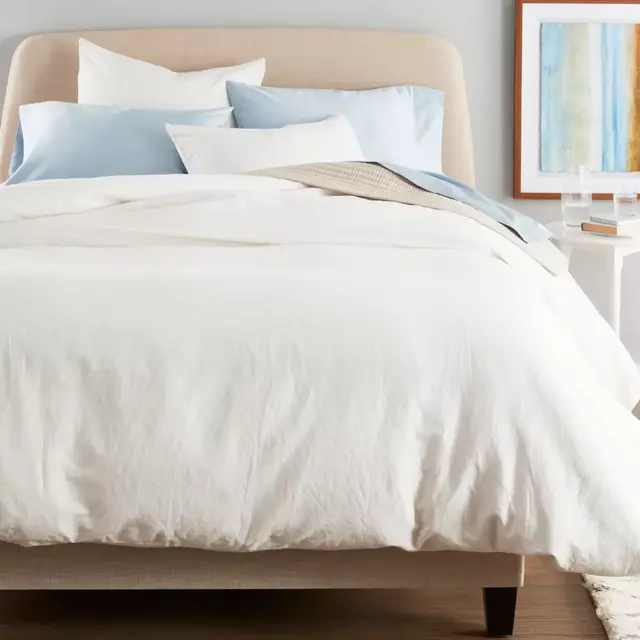 Nestwell™ Washed Linen Cotton 3-Piece Full/Queen Comforter Set in White