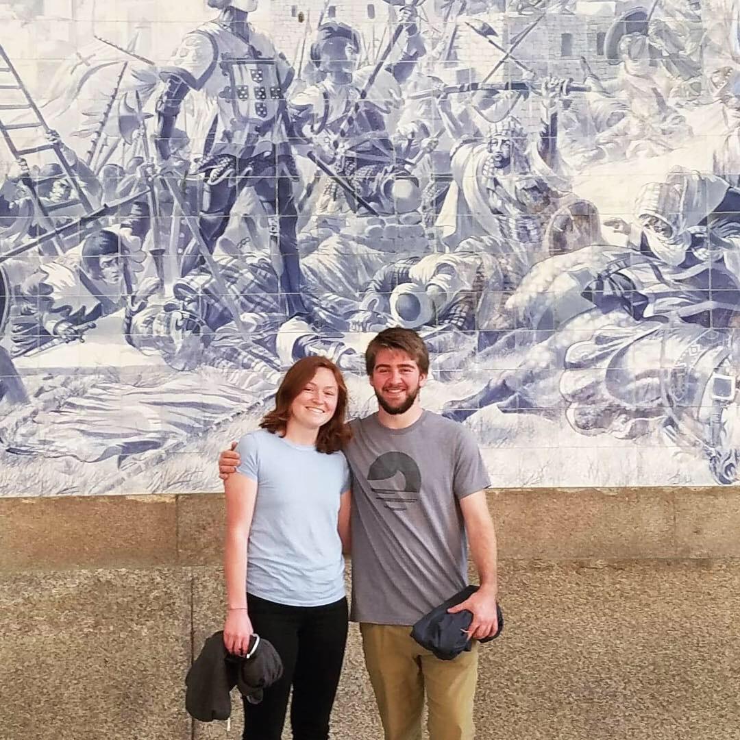 Our first trip together, Porto, Portugal, spring 2019.