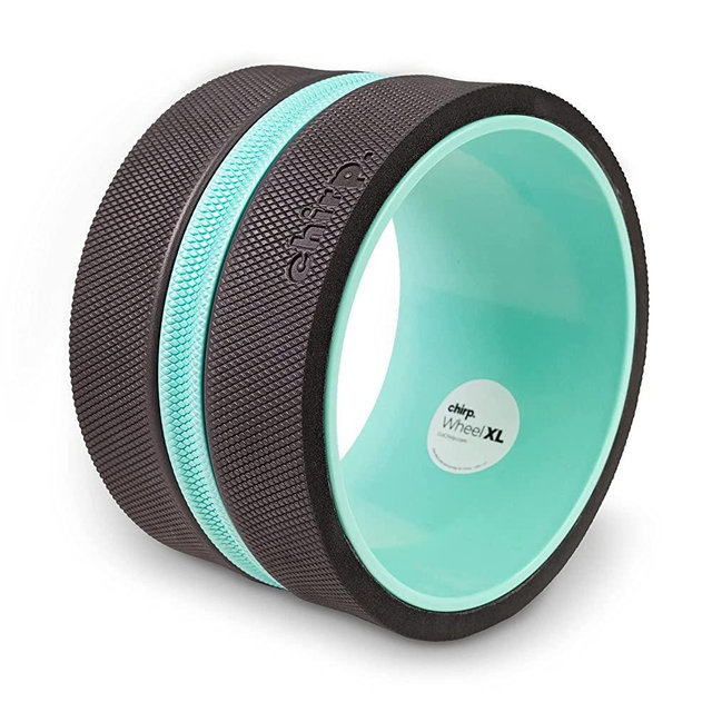 Chirp Wheel XL - Super Comfort Back Massage Roller, X-Large Back Stretcher with Extra Cushion, Wider, More Stable Base, and Sufficient Pressure, Back Cracking Device, Big Wheel Holds Up to 500 lbs.