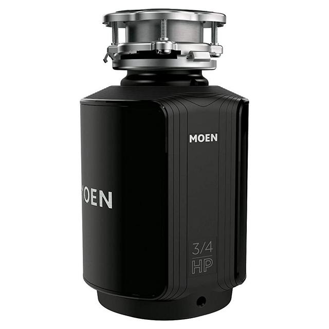 Moen GXS75C Host Series 3/4 HP Continuous Feed Garbage Disposal with Sound Reduction, Power Cord Included