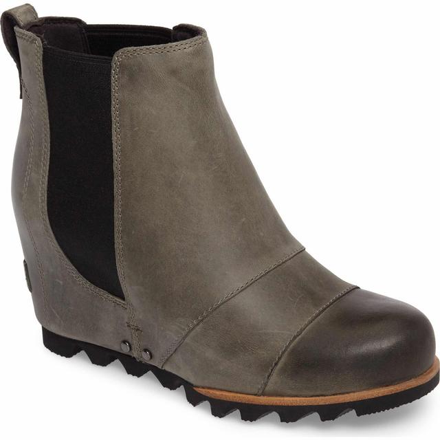 Lea Waterproof Wedge Bootie Size 11, Black/Quarry Color