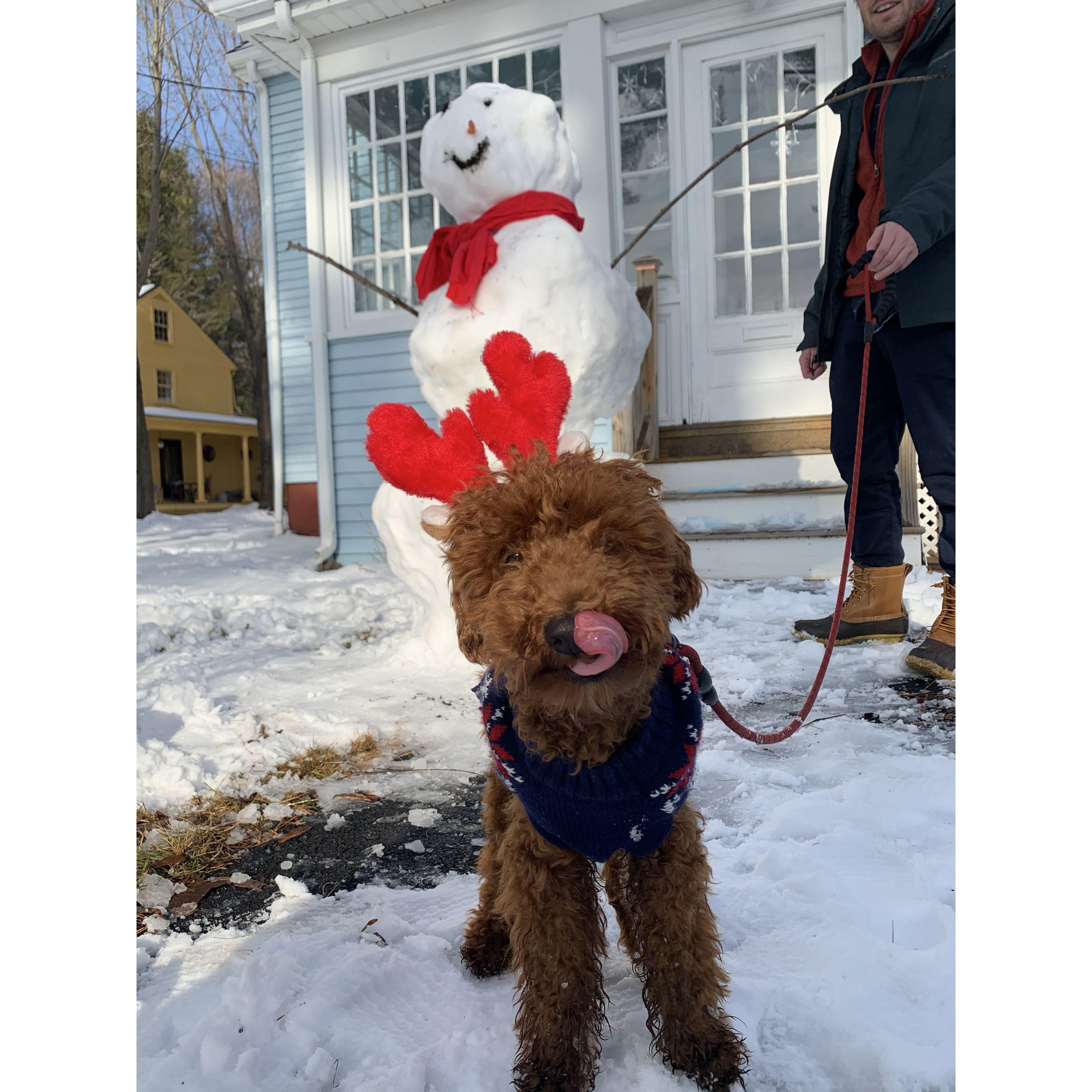 Coopers snowman!